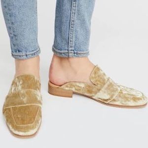 Free People At Ease Crushed Velvet Loafer